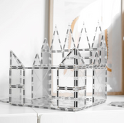 Magnetic Tiles Connetix Tiles Clear Bundle 34 Piece + Base Plate 2 Piece 3yrs+