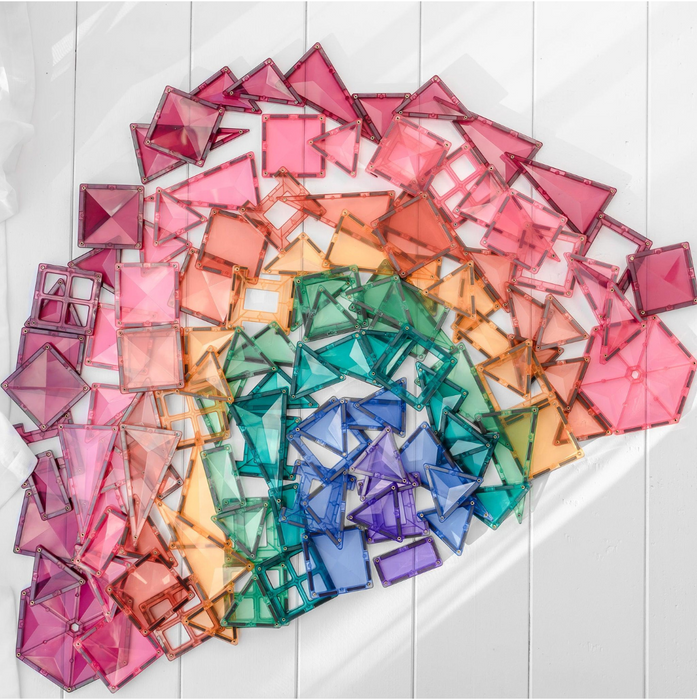 Magnetic Tiles Connetix Tiles Pastel Mega Pack 202 Piece 3yrs+