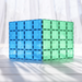 Magnetic Tiles Connetix Tiles Rainbow Base Plate Blue & Green Pack 2 Piece 3yrs+