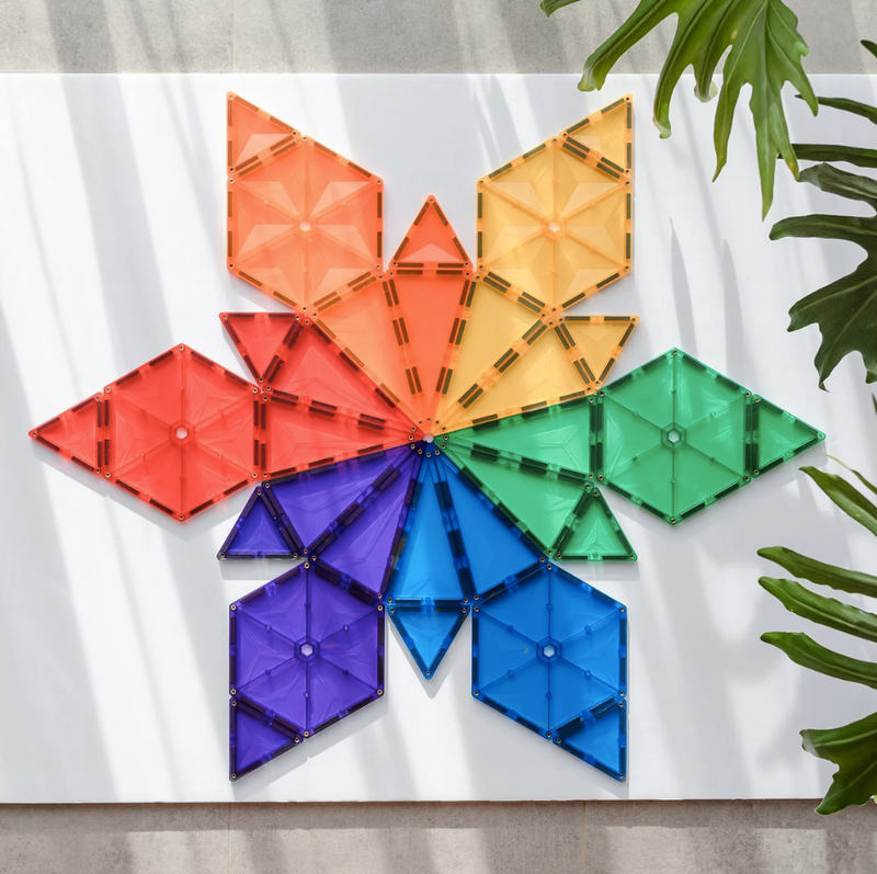 Connetix Tiles Rainbow Geometry Pack 30 Piece 3yrs+ — My Playroom Connetix Tiles Rainbow Geometry Pack 30 Piece 3yrs+ — My Playroom