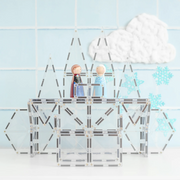 Magnetic Tiles Connetix Tiles Clear Pack 34 Piece 3yrs+