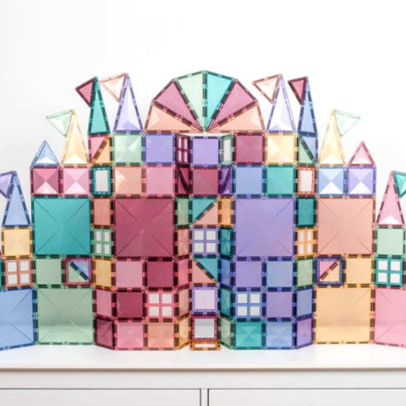 Magnetic Tiles Connetix Tiles Pastel Creative Pack 120 Piece 3yrs+