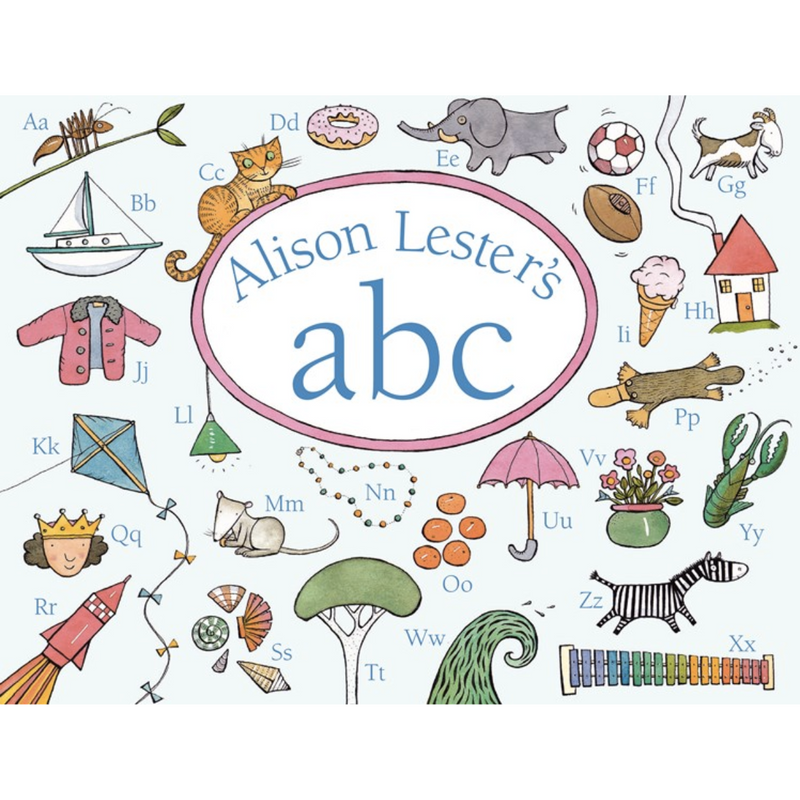 Alison Lester's ABC (Board Book) by Alison Lester Early Literacy Kids Book Baby Gifts Idea Australian Authors