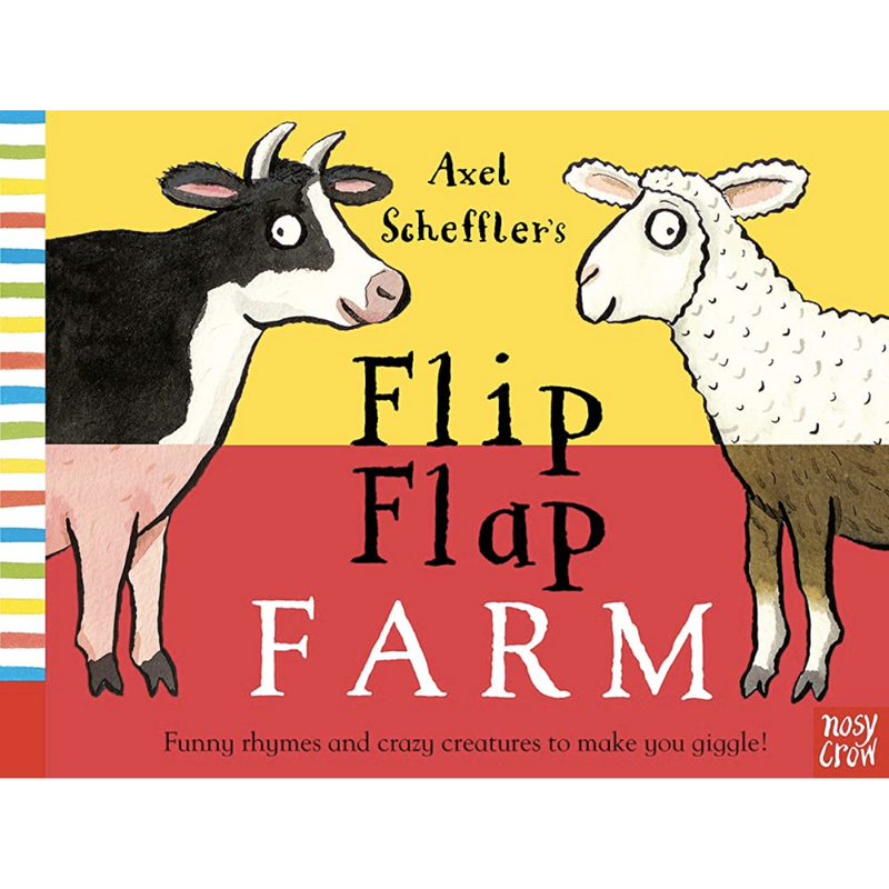Flip Flap Farm Book (Hardcover) by Axel Scheffler: Farm Animal Kids Interactive Book