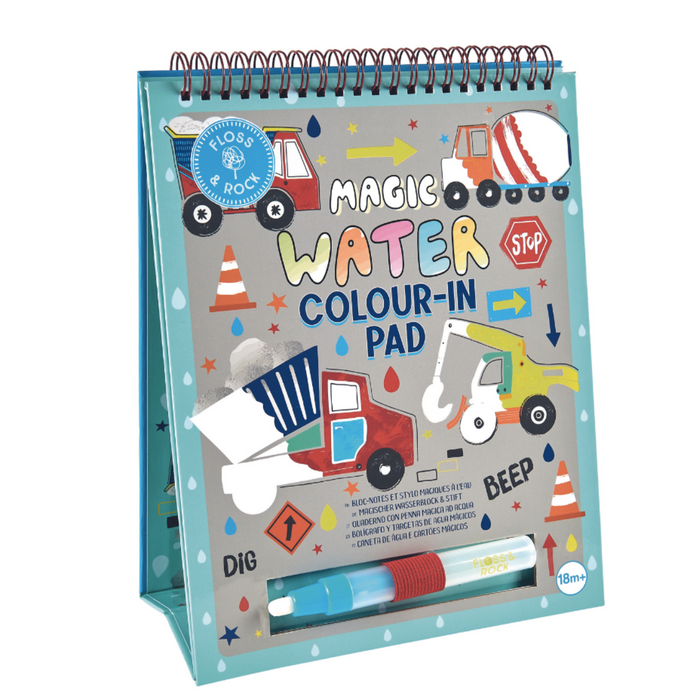 Water Colouring Magic Flip Book - Construction 18m+