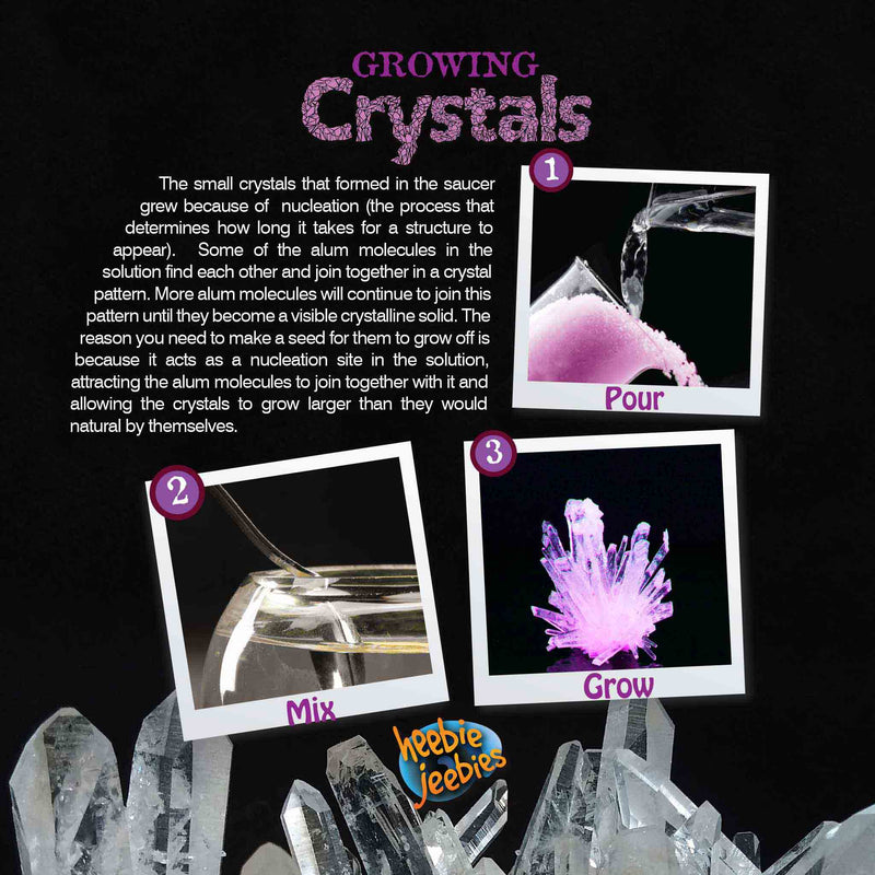 Growing Crystals Science Test Tube Each by Heebie Jeebies Best Seller Early Science STEM Toys Most Loved in Store 5yrs+