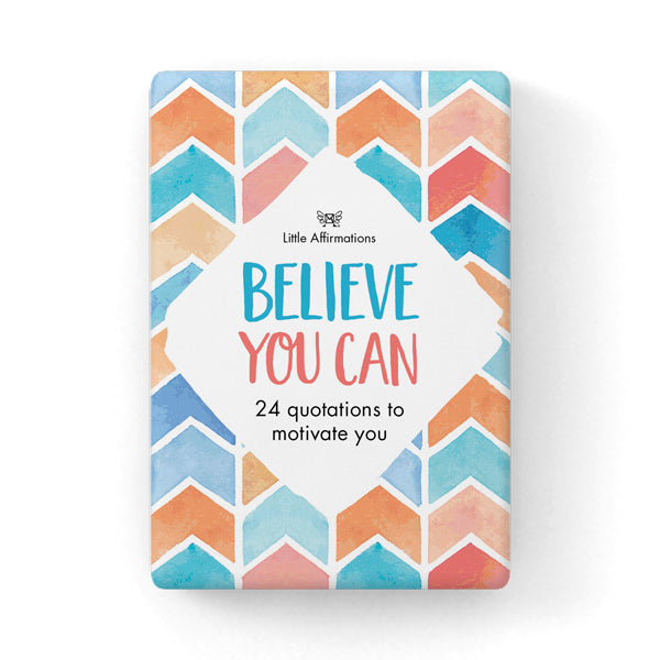 Little Affirmation Inspirational Affirmation Cards - Believe You Can 24 Piece