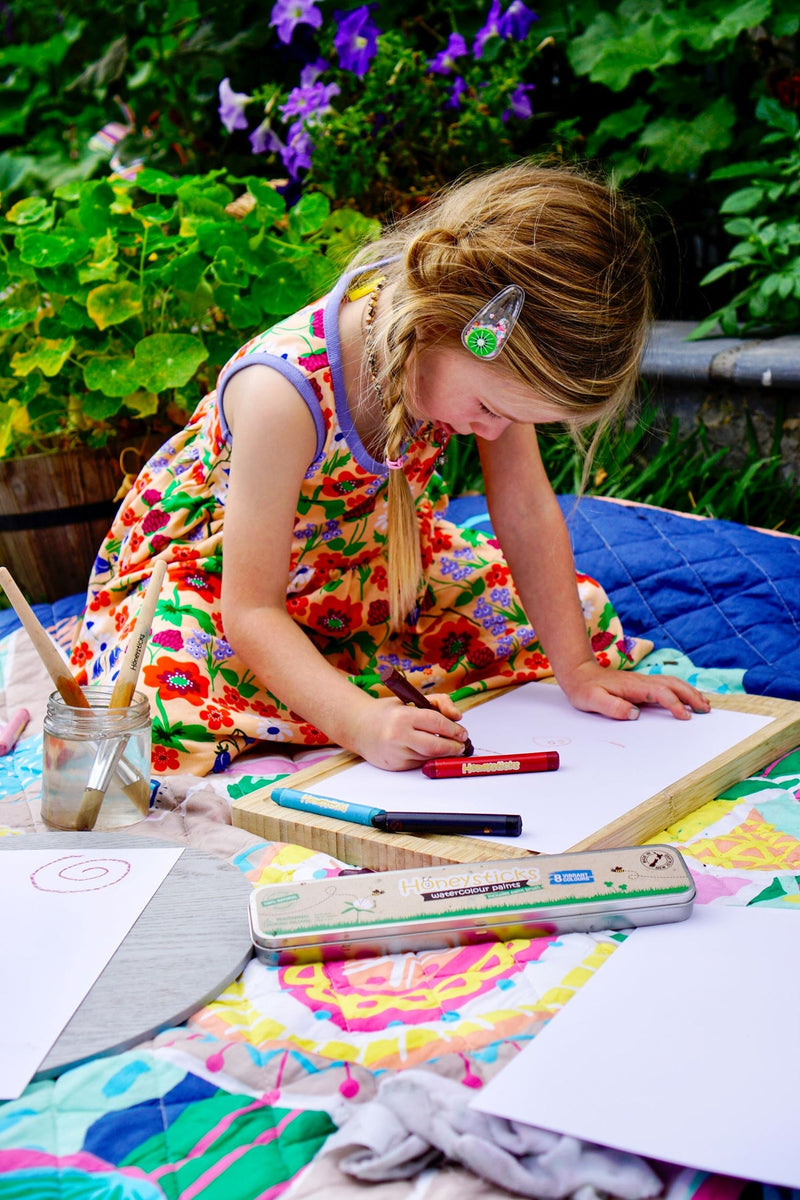 Honeysticks Natural Watercolour Paints 7 Colours Art and craft for kids 3yrs+