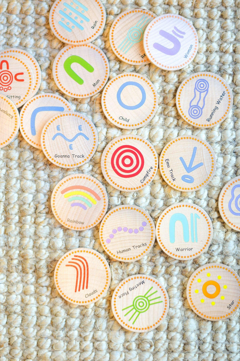 The Freckled Frog Indigenous Symbols Matching Pairs 2yrs+ - My Playroom 