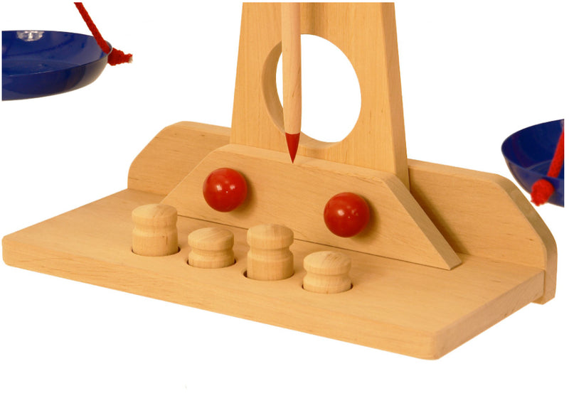 Drewart Scales Play Shop Play Kitchen Early Math Games for Kids Solid Wood Hand Made Early Math STEM Wooden Toys 3yrs+