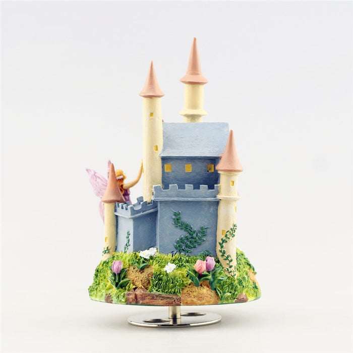Music Box Revolving Fairy Castle