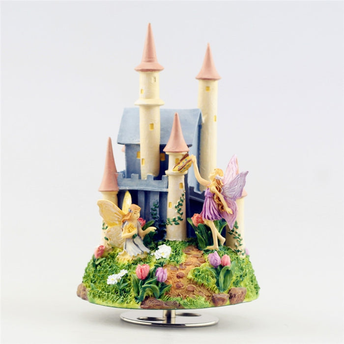 Music Box Revolving Fairy Castle