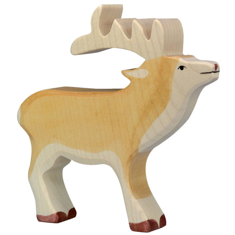 Holztiger Stag Wooden Animals Woodland & Meadow Animal Christmas Range 3yrs+