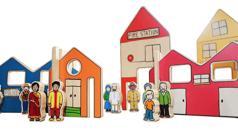 The Freckled Frog The Wooden Village People 12m+ - My Playroom 