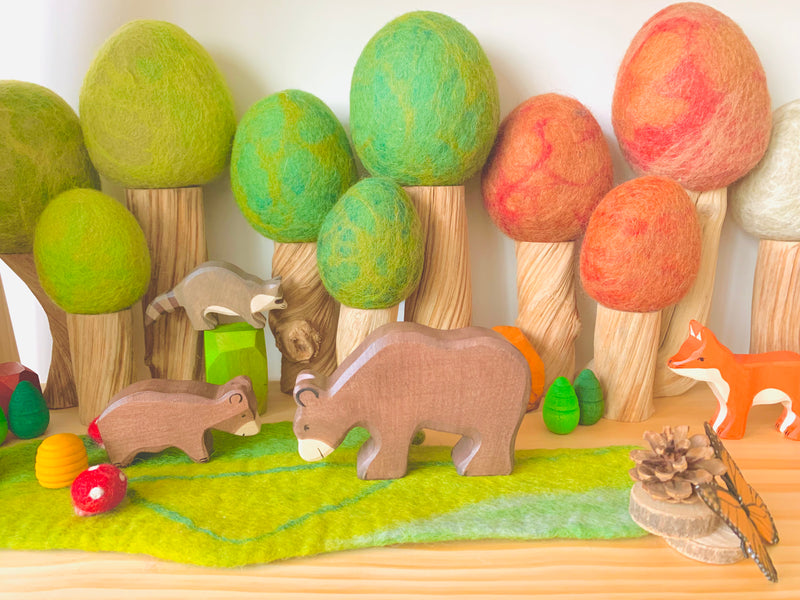 Papoose Felt Mossy Mat Pretend & Imaginative Play Toys 3yrs+