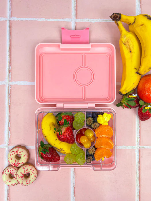 Yumbox Mini Snack Stardust Pink 3 Compartment Lunch Box - Mighty Rabbit