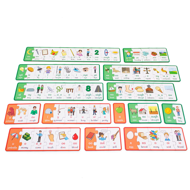 Vowel Puzzles By Junior Learning Early Literacy Cognitive Language Phonics 5yrs+