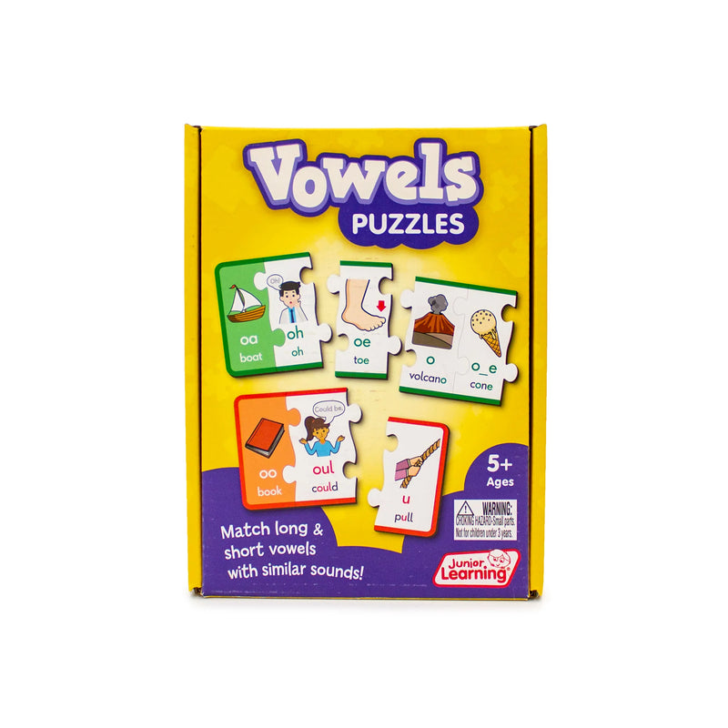 Vowel Puzzles By Junior Learning Early Literacy Cognitive Language Phonics 5yrs+