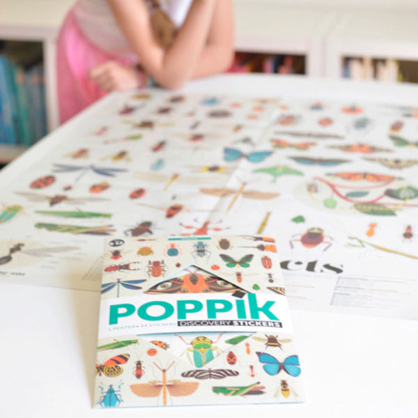 Insect Educational Poster and Stickers by Poppik 6yrs+