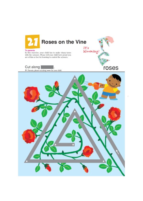 Let's Cut Paper! First Steps Workbook (Paperback) Kids Interactive Activity Book by Kumon Publishing 2yrs+