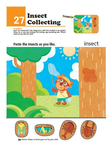 Let's Sticker and Paste! Amazing Animals First Steps Workbook (Paperback) Kids Interactive Activity Book by Kumon Publishing Stationary Art and craft for kids 2yrs+