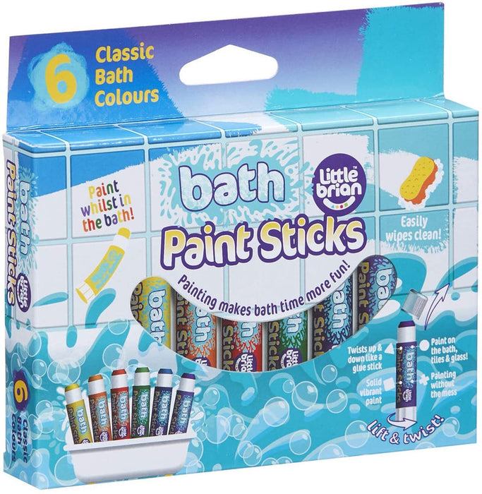Little Brian Bath Paint Sticks 6 Pack 3yrs+