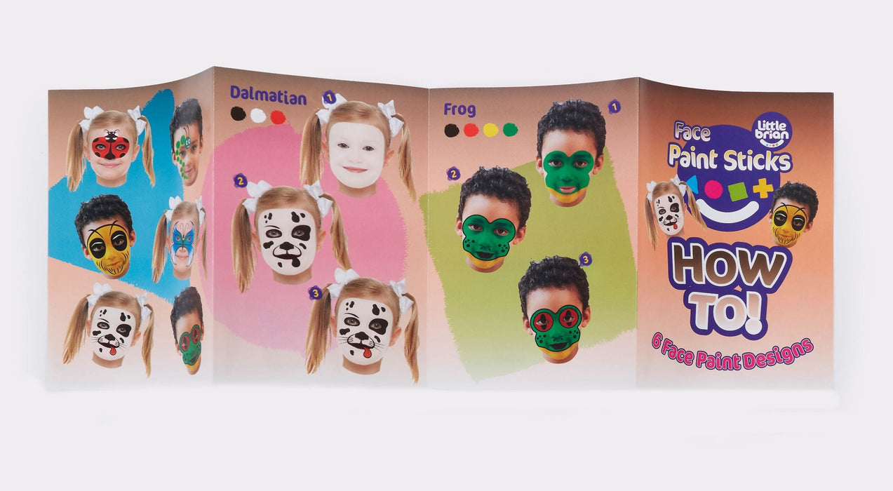 Little Brian Face Paint Sticks - 6 Pack 3yrs+