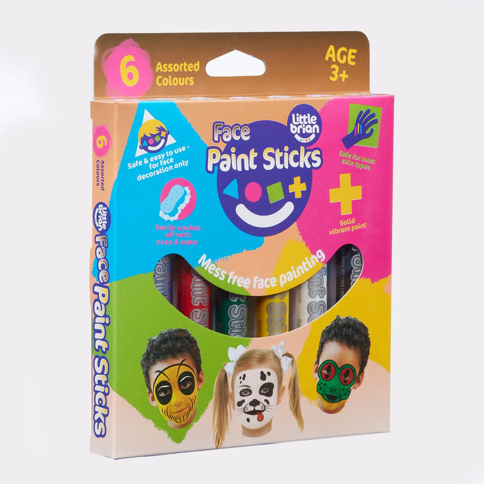 Little Brian Face Paint Sticks - 6 Pack 3yrs+