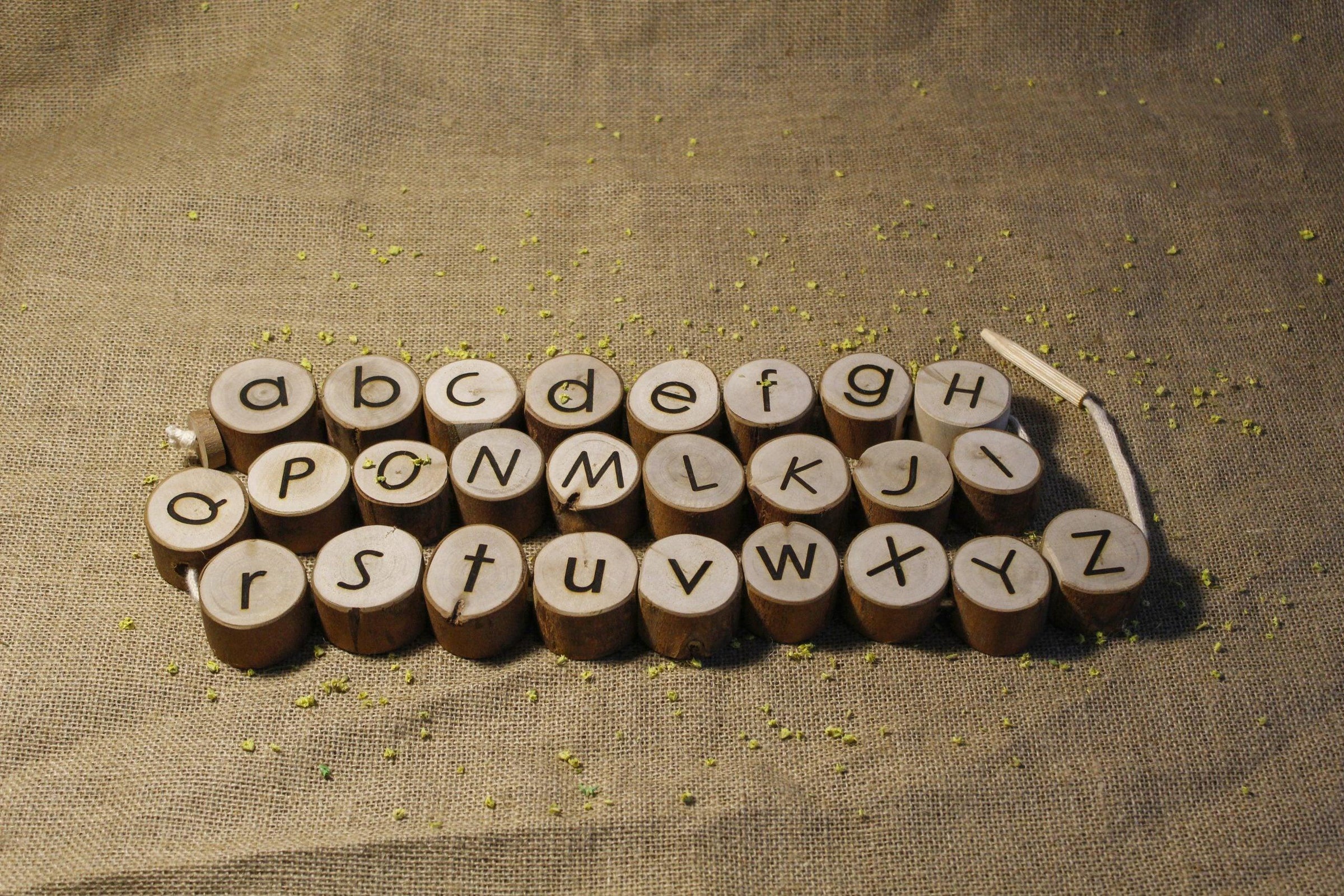 Qtoys Alphabet Threading Set Early Literacy Phonics Cognitive Language ...