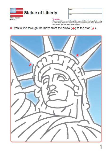 My Book of Mazes: Around the World (Paperback) Kids Interactive Activity Book by Kumon Publishing 5yrs+