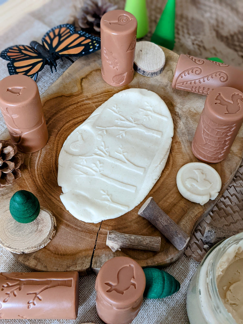 Yellow Door Let's Roll Habitat Rolling Pin Forest Friends Playdough Sand Sensory Toys Developmental Toys for Toddlers Gifts Idea 2yrs+