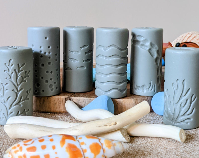 Yellow Door Let’s Roll Habitat Ocean Life Rolling Pin Art and Craft for Kids Playdough Sand Play Tools Sensory Toys Best Seller 3yrs+