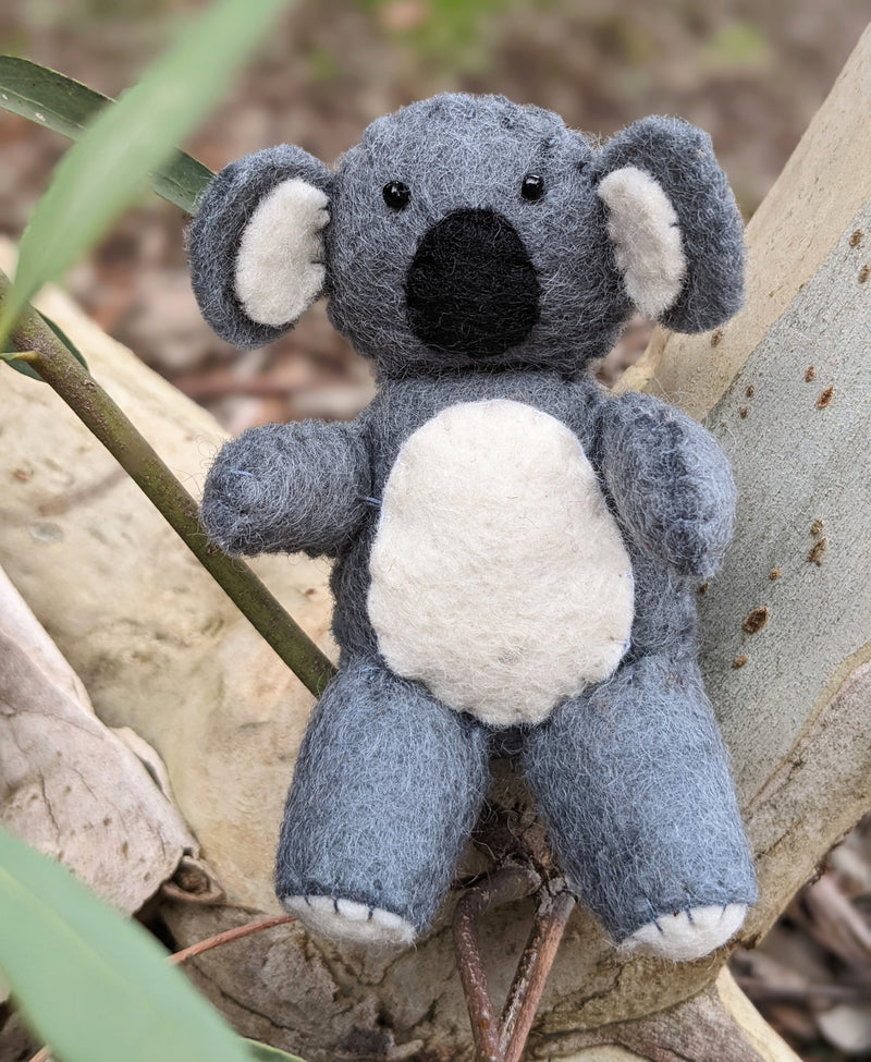 Pashom Felt Koala Small Pretend & Imaginative Play Toys Felt Animals Clearance 3yrs+