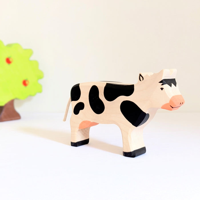 Holztiger Cow Standing Wooden Farm Animal