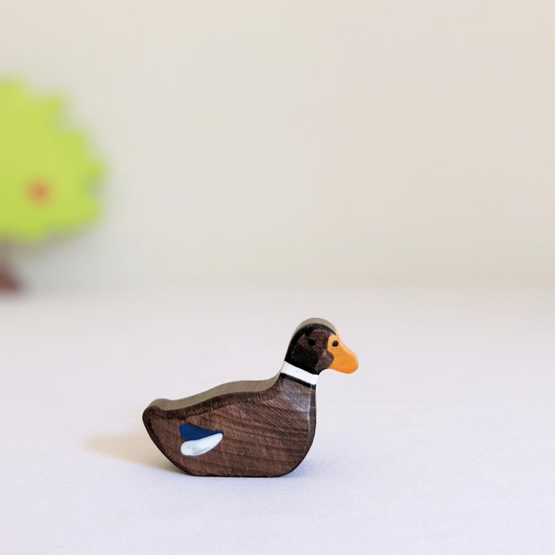 Holztiger Duck Swimming Wooden Farm Animal Toys 3yrs+
