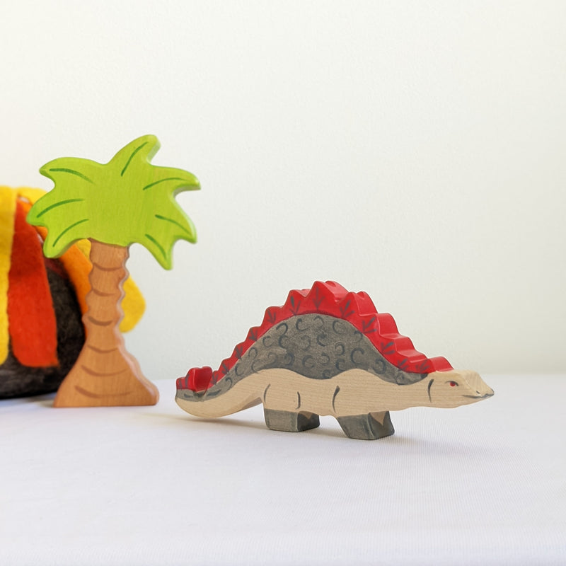 Holztiger Stegosaurus Wooden Animals Dinosaur toy Dinosaur and Dragon Theme 3yrs+
