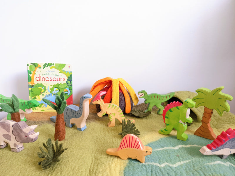 Holztiger Parasaurolophus Wooden Animals Dinosaur toy Dinosaur and Dragon Theme 3yrs+