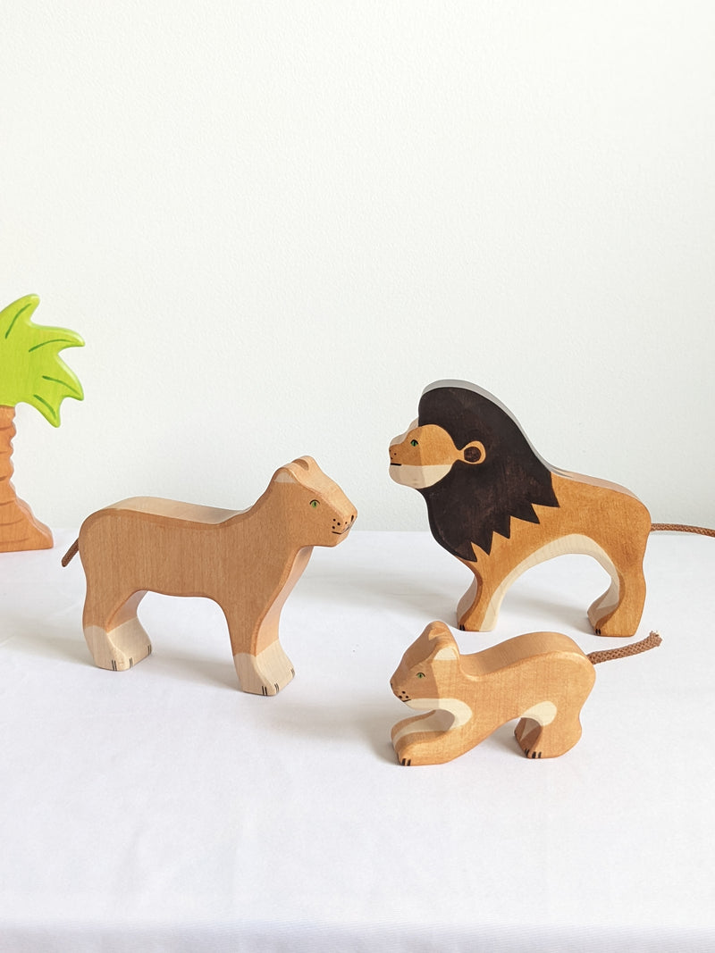 Holztiger Lion Wooden Animals Wildlife Animal 3yrs+