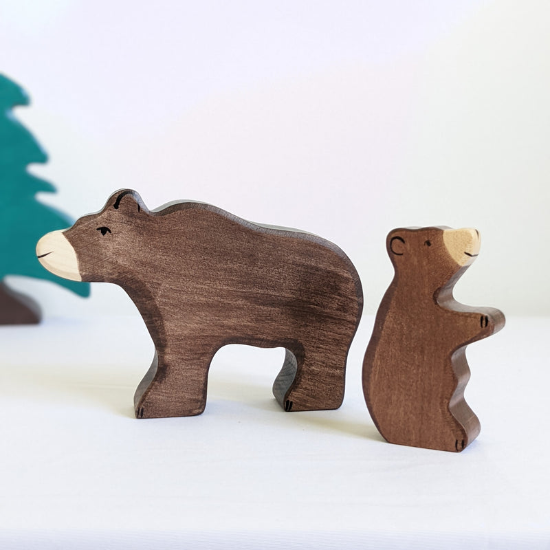 Holztiger Brown Bear Wooden Animals Woodland & Meadow Animal 3yrs+