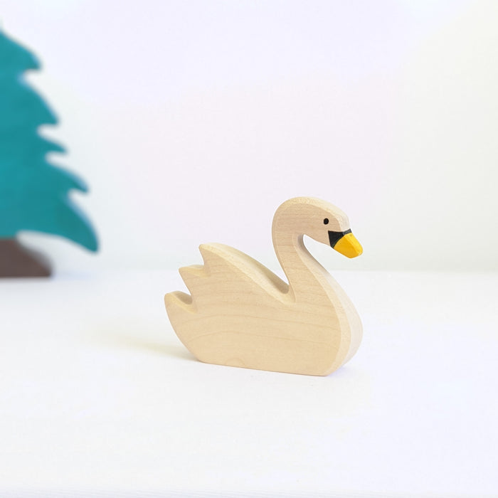 Holztiger Swan Swimming Wooden Farm Animal