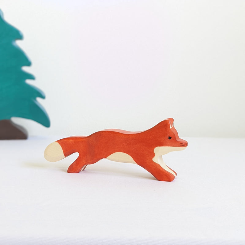 Holztiger Fox Running Wooden Animals Woodland & Meadow Animal 3yrs+