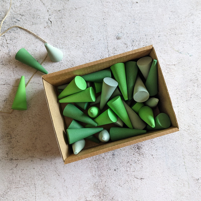 Grapat Mandala Green Cones 36 Piece Math Games for Kids Best Seller 3yrs+