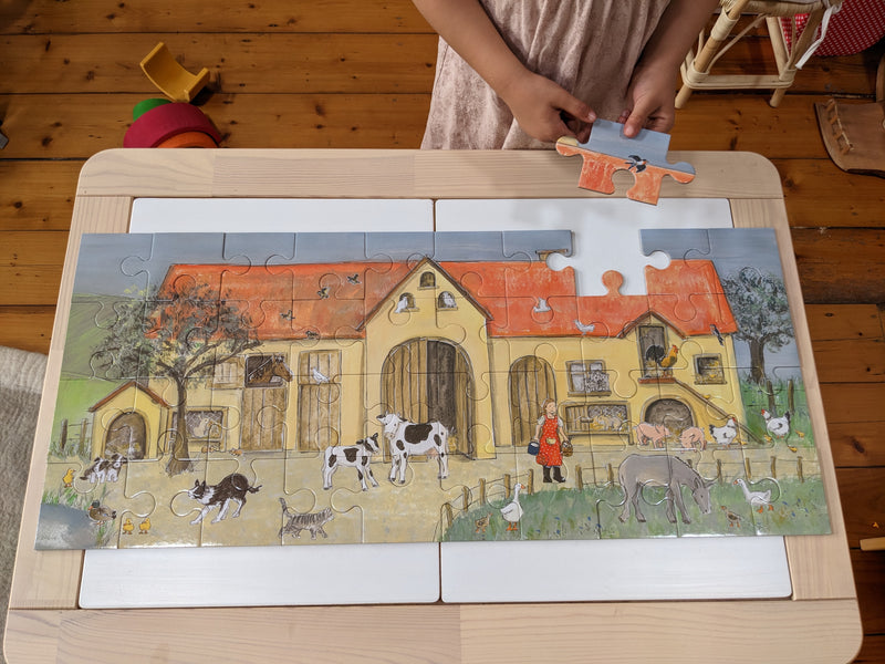 Large Farm Floor Jigsaw Puzzle Thick 40 pc in Gift Box by Egmont Toys-Gifting Idea for 3yrs+