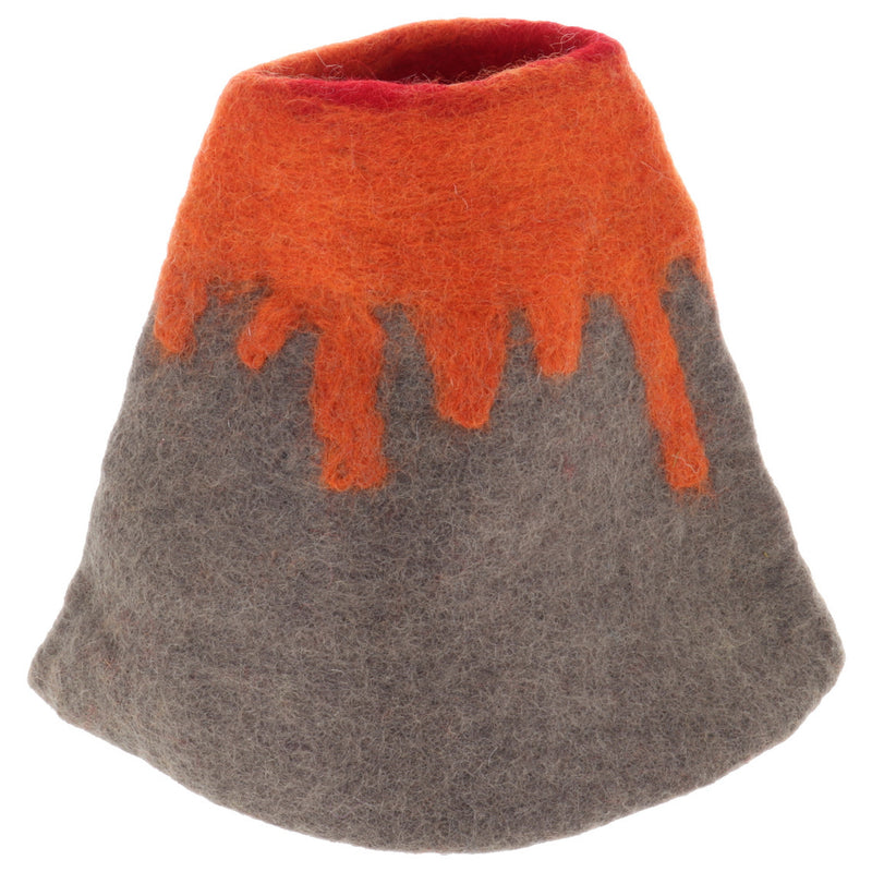 Papoose Felt Volcano with 3 Lava Streams Pretend & Imaginative Play Dinosaur Toys Dinosaur and Dragon Theme 3yrs+