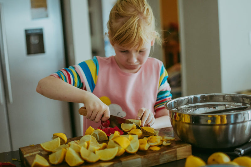 Opinel Le Petit Chef Knife and Finger Protector Set Montessori Practical Life Materials Best Seller 7yrs+