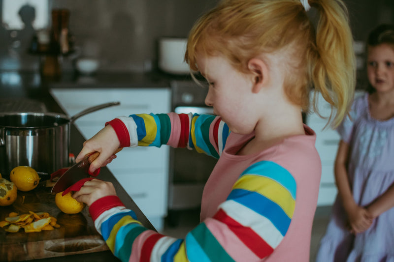 Opinel Le Petit Chef Knife and Finger Protector Set Montessori Practical Life Materials Best Seller 7yrs+
