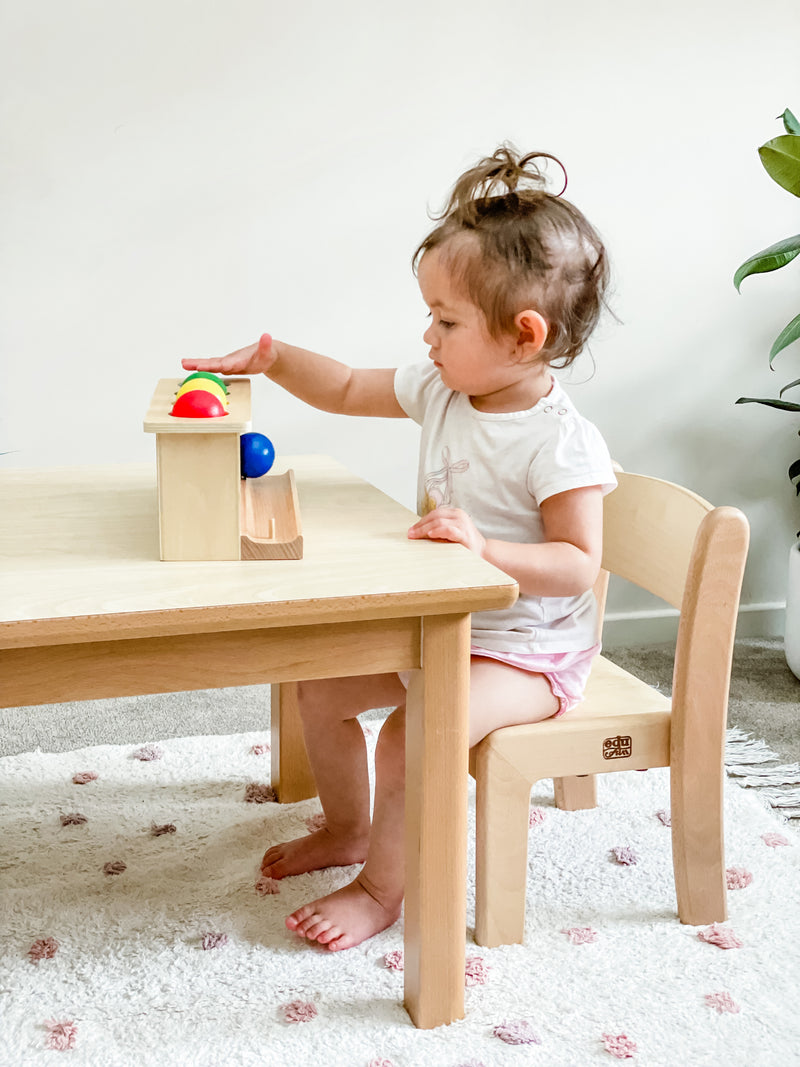 Montessori Kids Furniture My First CHAIR (6 - 30 months) Beechwood 21cm(H) Seller Kids Furniture Toddler Chair (Furniture Shipping)