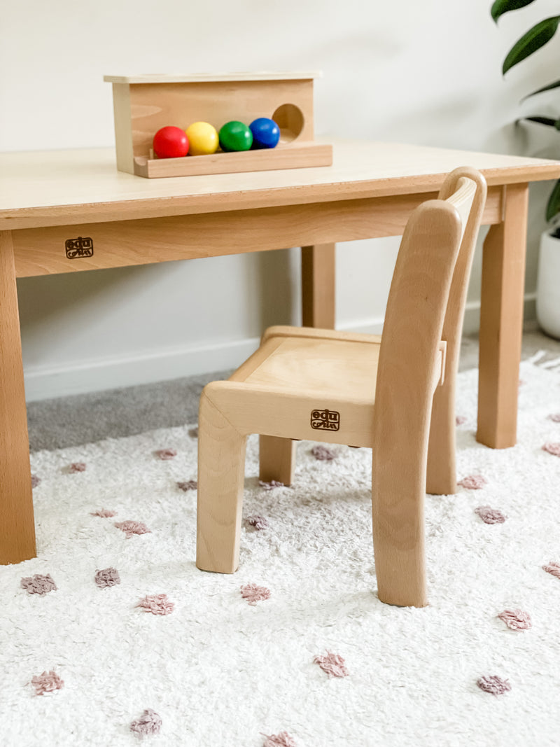 Montessori Kids Furniture My First CHAIR (6 - 30 months) Beechwood 21cm(H) Seller Kids Furniture Toddler Chair (Furniture Shipping)