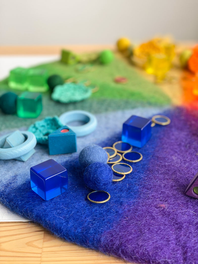 Papoose Felt Goethe Colour Play Mat PLayscape 50cm Pretend & Imaginative Play Toys 3yrs+