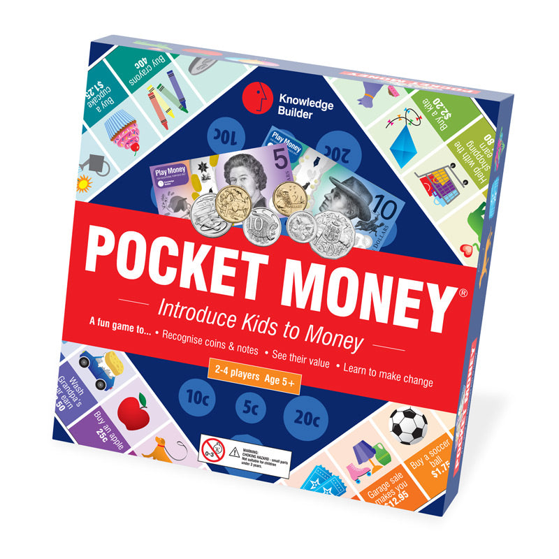 Pocket Money Board Game 1 Spend or Save Learn Exchange Equivalent by Knowledge Builder Math STEM Range Math Games for Kids Best Seller Most Loved in Store 5yrs+